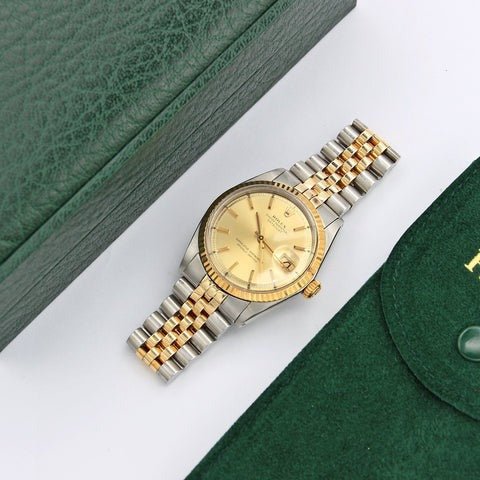 Gold & Silver Rolex OyerterPepretual Date Just () - Premium | Huzien