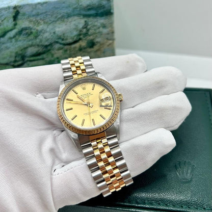 Gold & Silver Rolex OyerterPepretual Date Just () - Premium | Huzien