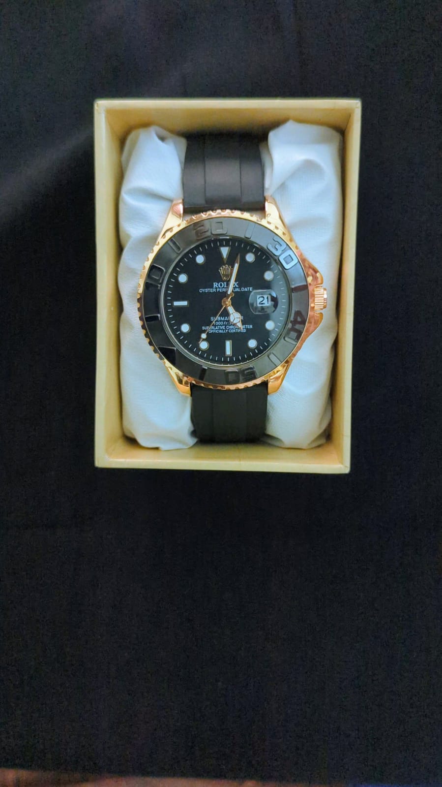 Rolex Submarina Date (Black & Gold) () - Premium | Huzien