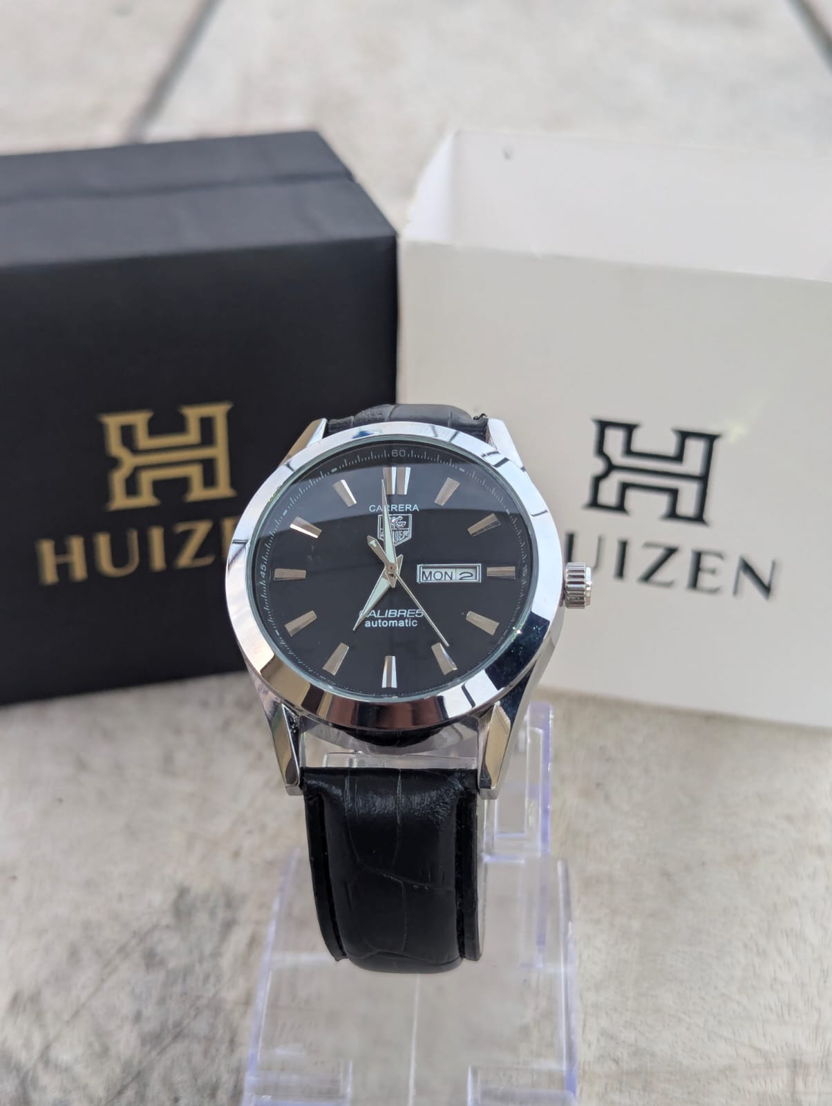 Tag Heuer Calabria – Premium Leather Strap (Black - Exclusive) - Premium | Huzien