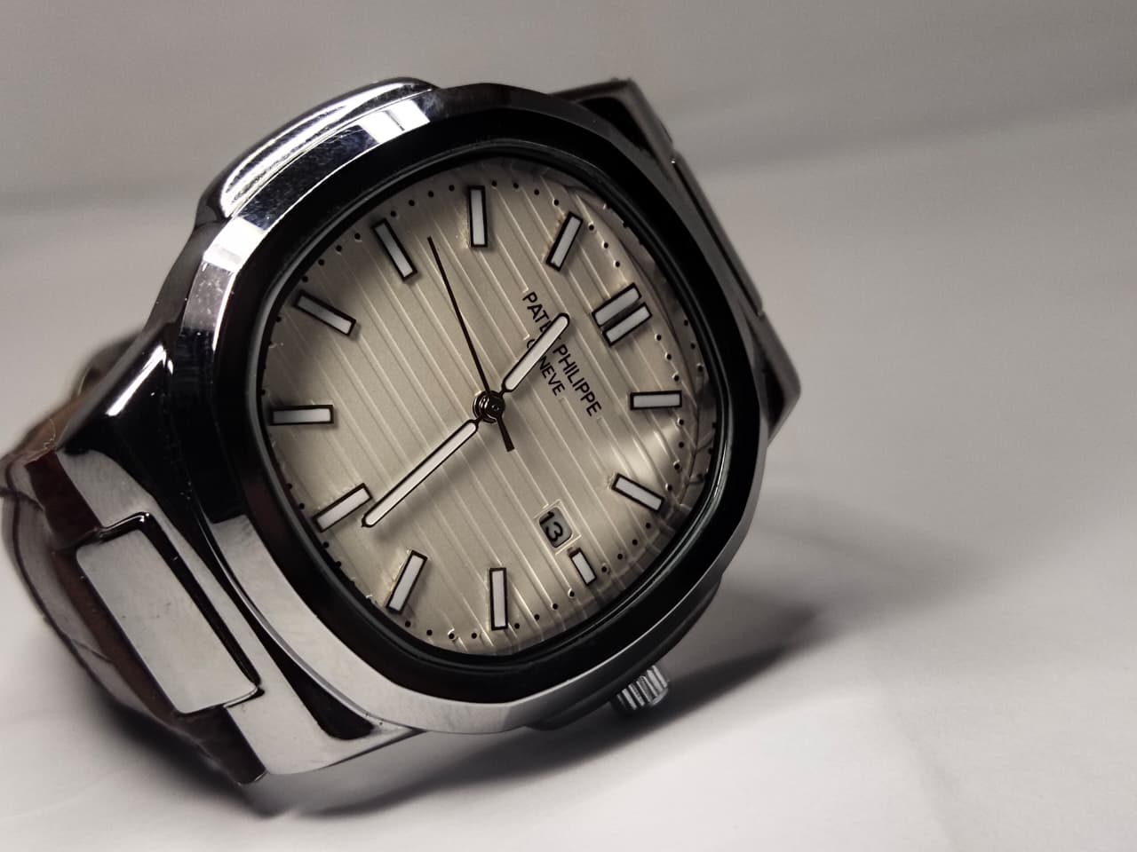 Leather Strap Patek Philippe (Black) - Premium | Huzien