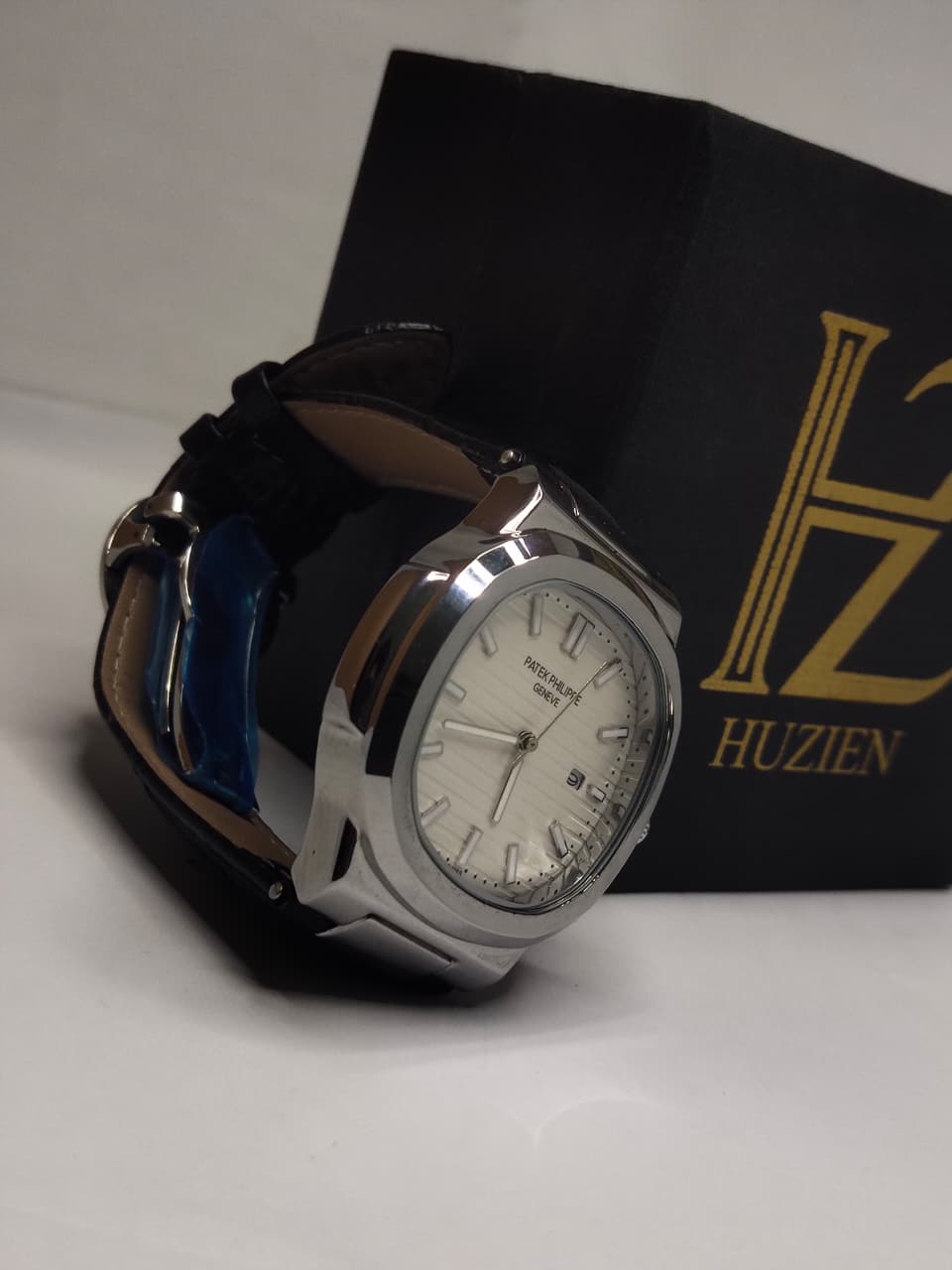 Leather Strap Patek Philippe (Black) - Premium | Huzien