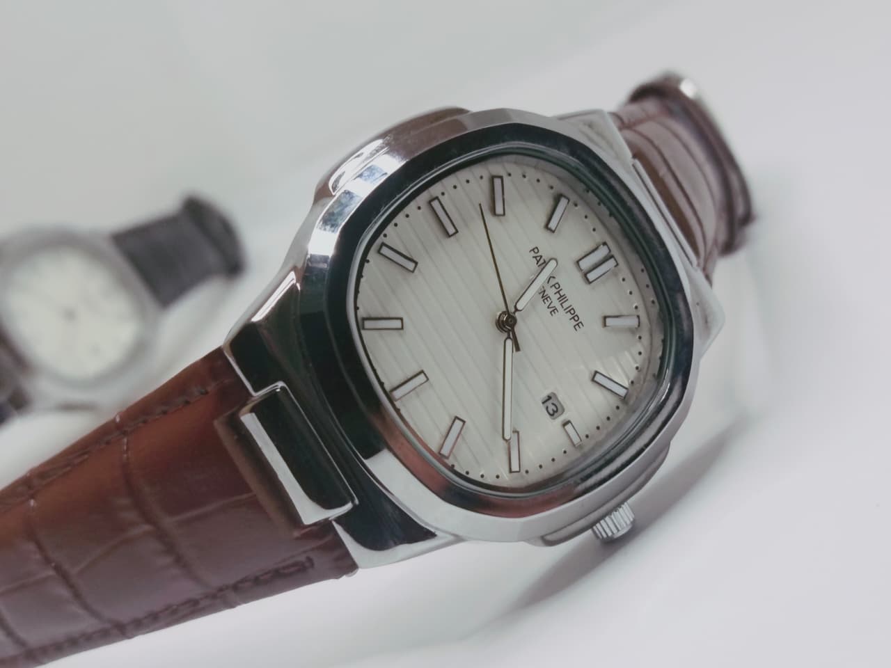 Leather Strap Patek Philippe (Black) - Premium | Huzien