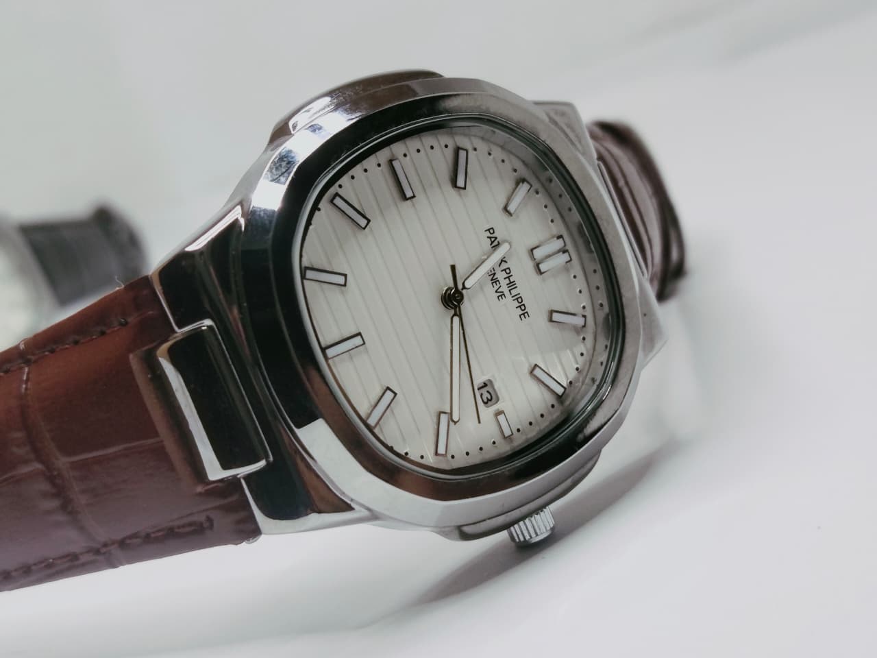 Leather Strap Patek Philippe (Black) - Premium | Huzien