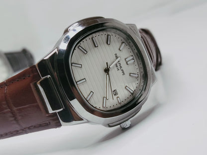 Leather Strap Patek Philippe (Black) - Premium | Huzien