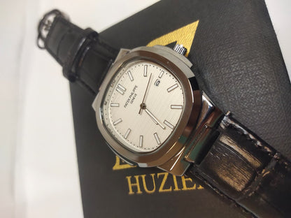 Leather Strap Patek Philippe (Black) - Premium | Huzien