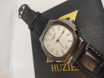 Leather Strap Patek Philippe (Black) - Premium | Huzien