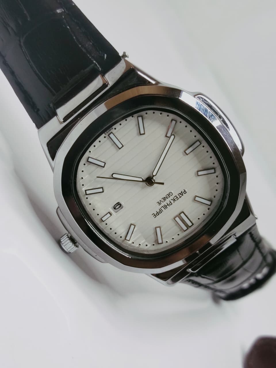 Leather Strap Patek Philippe (Black) - Premium | Huzien