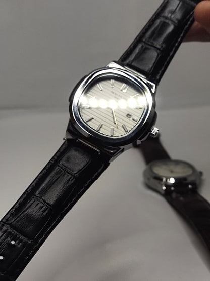 Leather Strap Patek Philippe (Black) - Premium | Huzien