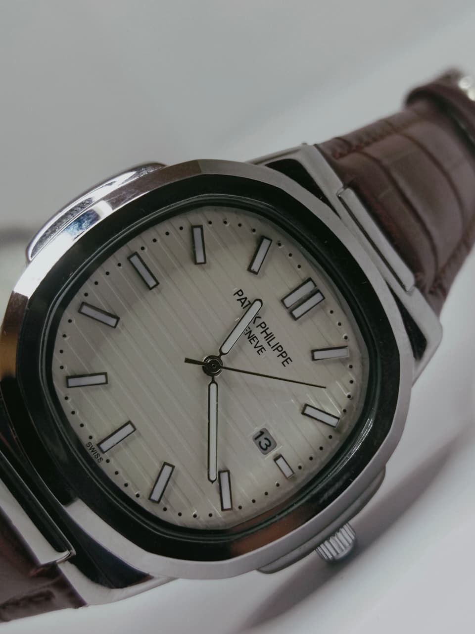 Leather Strap Patek Philippe (Brown) - Premium | Huzien