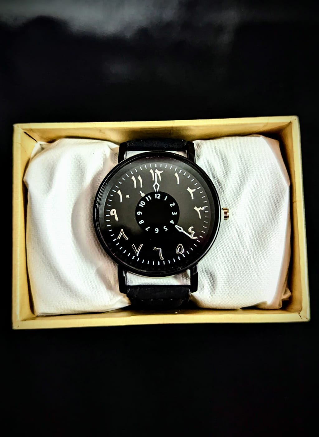 Arabic Style Leather Strap Watch () - Premium | Huzien